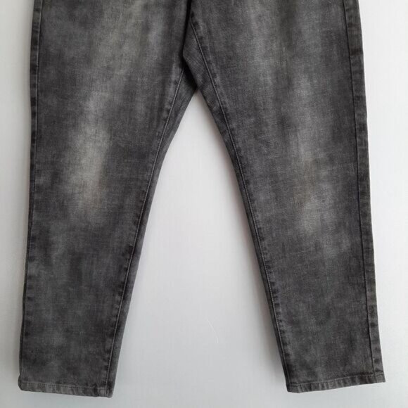 MICHAEL KORS / Jewelled Gem Pocket Cropped Skinny Jeans Grey Sz 10 - Picture 4 of 11